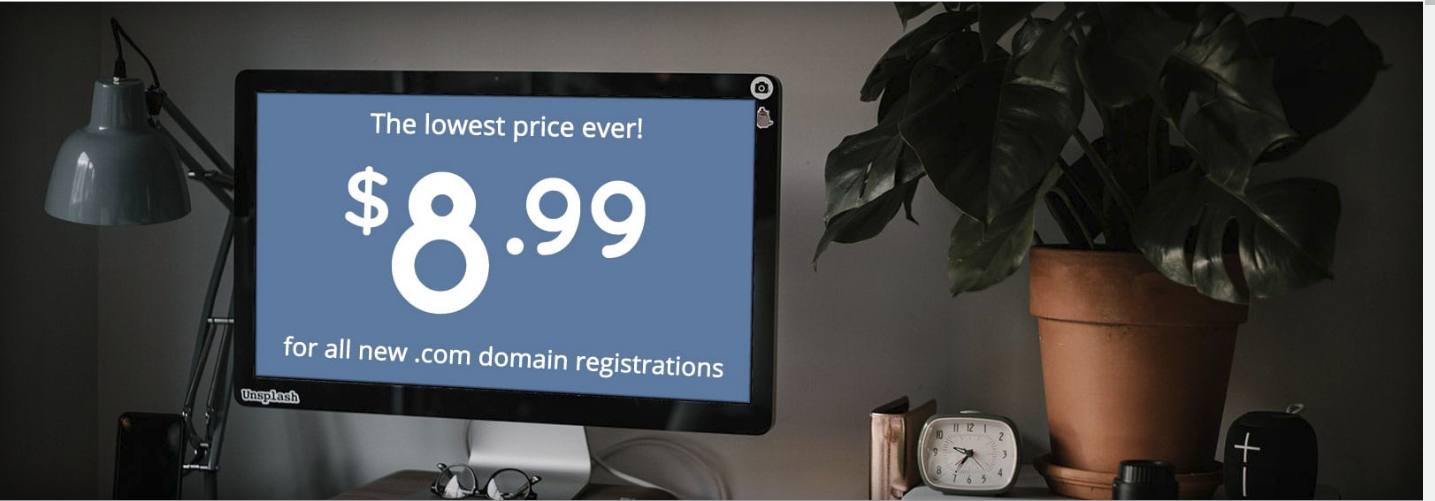 Limited Time Offer for Lowest Price Ever On .com Domain Names